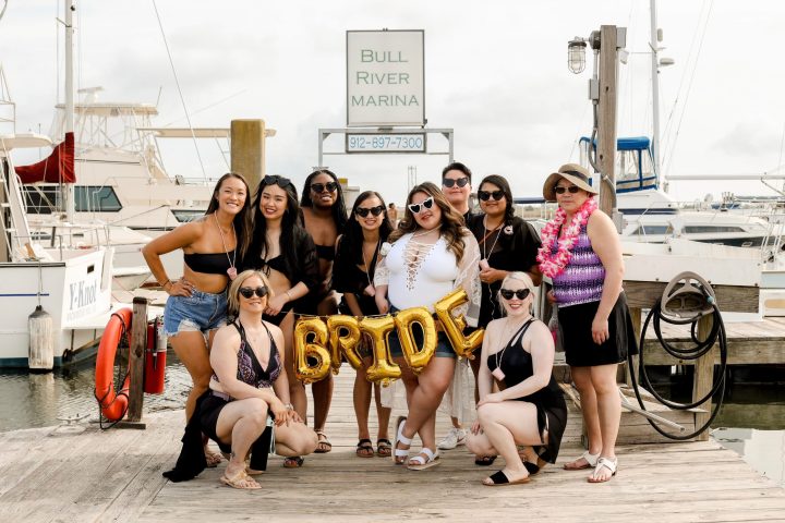 a group of people posing for the camera