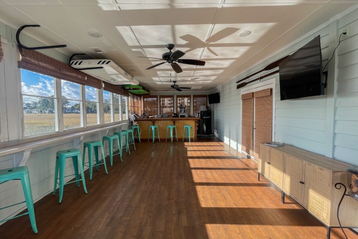 a group of people in a room